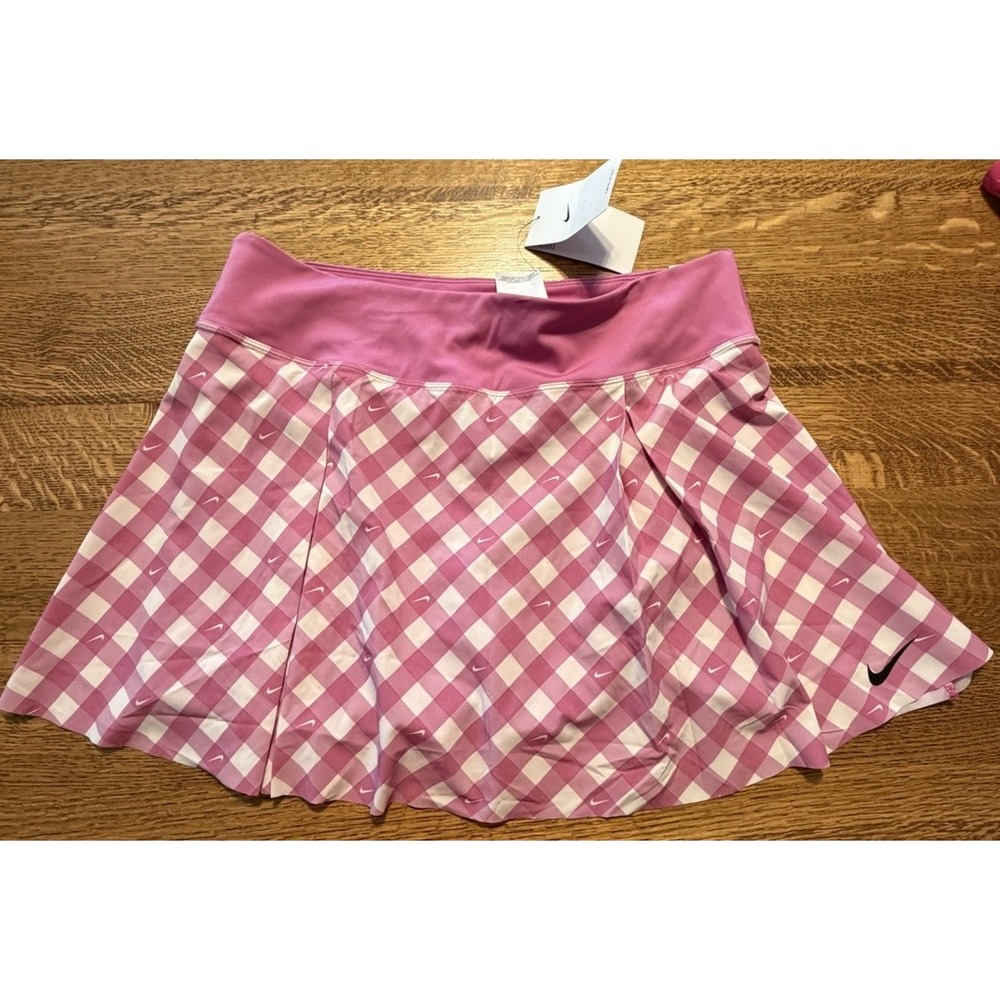 Nike Pink Checkered Tennis Skort Size XL NWT